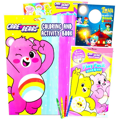 Bendon Publishing Care Bears Activity Book Set Care Bears Coloring Book Bundle - Care Bears Activity Set Featuring Care Bears Stickers, Care Bears Games, Care Bear Puzzles and More