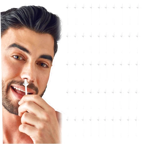 DIVINA VITAE 100Pcs Nose Wax Sticks for Men Women, Plastic Nasal Wax Applicators Disposable Nose Waxing Kit Nose Hair Remover for Painless Nostril And Eyebrow Hair Removal(White)