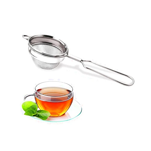 Khandekar (with device of K) Khandekar Stainless Steel Tea Strainer/Sieve, Reusable Mesh Strainer, Coffee Strainer, Juice Strainer, Cocktail Strainer, Small Tea Filter Tool, Best Kitchen Tool - 3.5 Diameter
