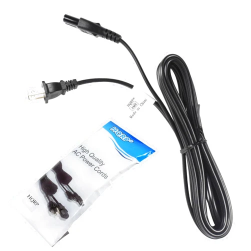 HQRP AC Power Cord Compatible with C Crane CCRadio-2E Enhanced AM FM Weather and 2-Meter Ham Band CC2BE Radio Mains Cable, UL Listed