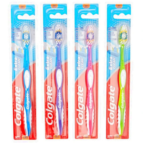 Colgate Extra Clean Full Head Toothbrush, Soft, Assorted Colors (Pack of 12)