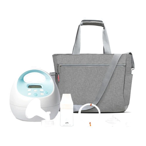 Spectra Baby S1 Plus Premier Rechargeable Breast Pump with Grey Tote Premium Accessory Kit - 28 mm