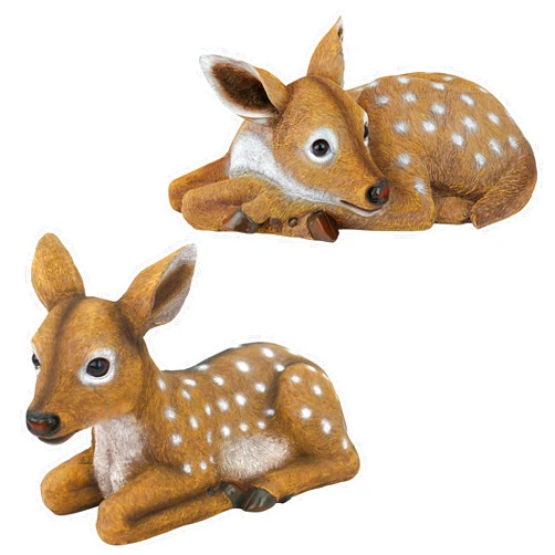 Design Toscano Darby and Hershel The Forest Fawns Baby Deer Statue Collection