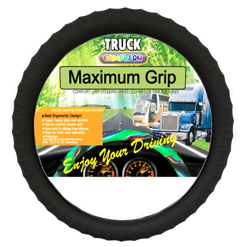 Cameleon Cover Silicone Semi-Truck Steering Wheel Cover Fits 16