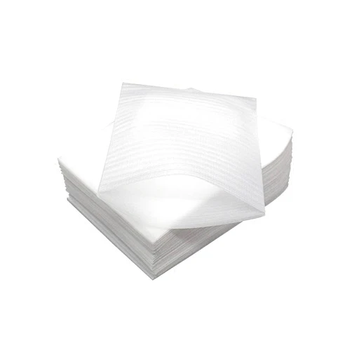 TUPANDY 100PCS 5.1 x 6 Inch Foam Pouches Foam Wrap Cushion Pouches Foam Wrap Sheets Packing Pouches Moving Supplies for Packing Storage or Shipping (White)