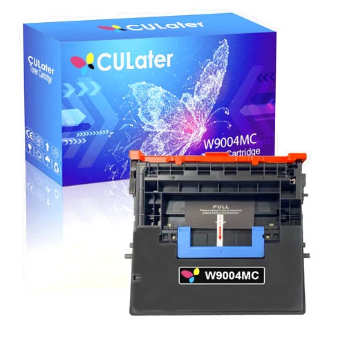 CULater W9004 W9004MC Black Remanufactured Toner Cartridge Replacement for HP Managed E60065x E60075dn E60075x MFP E62575z E62555 E62555dn E62565h E62565hs E62565z (1 Black)