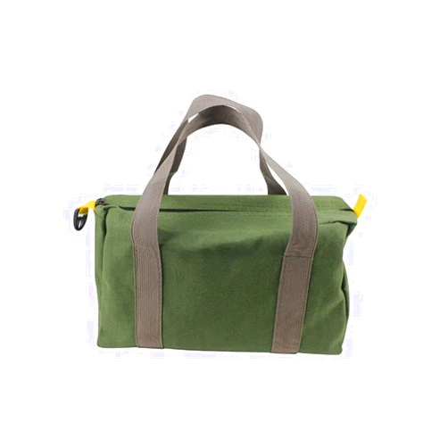Senvitate 18 Inch Canvas Tool Bag, Wide Mouth Tool Bag, Large Capacity Tool Storage Bags for Men, Small Tool Bag Canvas Tool Pouch, Tool Organizer Tote Bag for Storage Wrenches Pliers Tools (Green - 18 inch)