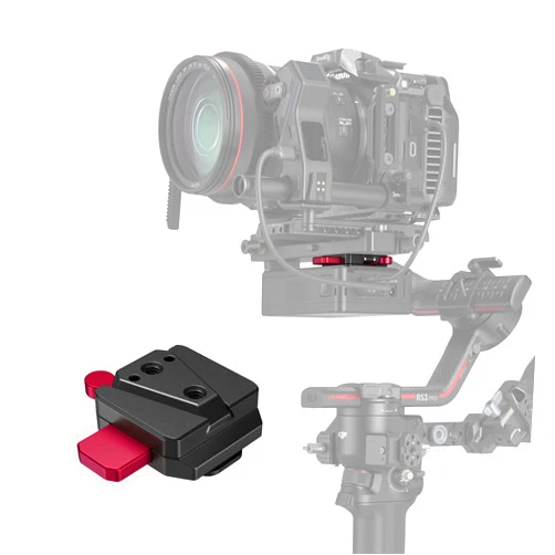 SmallRig Mini V Mount Battery Plate for DJI RS 3 / RS 3 Pro/RS 2 / RSC 2 gimbals, Comes with V-Lock, Cold Shoe & 1/4