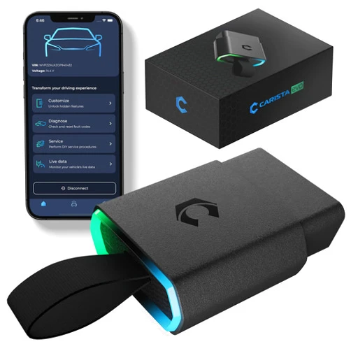 Carista EVO - Bluetooth OBD2 Scanner - Car Diagnostic Tool & Code Reader with Access to Diagnostics, Customizations, Service Tools & Live Data (Subscription Required)
