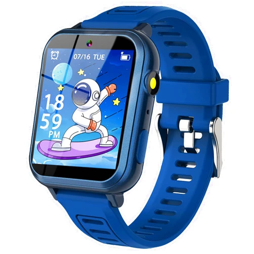 LITEYPP Kids Smartwatch, Toy for Boys and Girls Ages 3-13 with 24 Games, Camera, Music Playback, time Display, Video and Audio Recording Features and More (Blue)