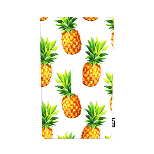 Pznen Boho Pineapple 1 Gang Light Switch Cover Tropical Exotic Fruits Single Toggle Wall Plate Electrical Switchplate Decorative Faceplate for Home & Office 4.5 x 2.76 Inch