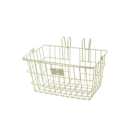 Retrospec Apollo-Lite Lift-Off Bike Basket - Detachable Steel Handlebar Basket with Carrying Handle for Commuting, Shopping & Beach Trips - 14.5in x 9.5in Weather-Resistant Biking Gear