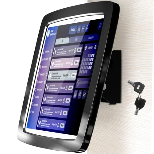 Beelta Tablet Wall Mount Lockable Tiltable Anti Theft Security, Compatible with 10.9