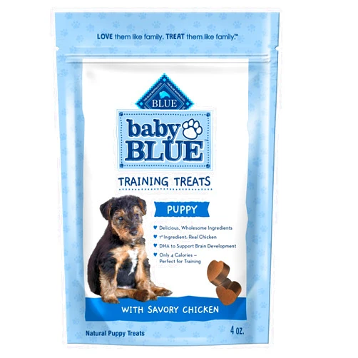 Blue Buffalo Baby BLUE Training Treats Natural Puppy Soft Dog Treats, Savory Chicken 4-oz Bag