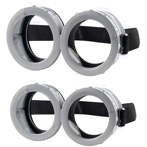 Vencede 2 PCS Halloween Goggles Round Glasses for Adult Goggles Glasses Costume Accessories for Men Women Cosplay Party Set