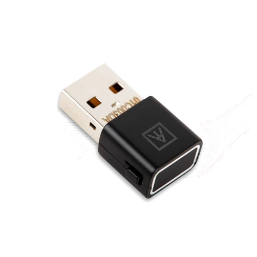 AUTHENTREND ATKey.Pro - FIDO2 Certified Security Key, USB Fingerprint authenticaiton USB-A Ports, Protect Online Accounts : Windows, Linux, Mac OS, Google, Bank of America, Facebook, Twitter, Apple