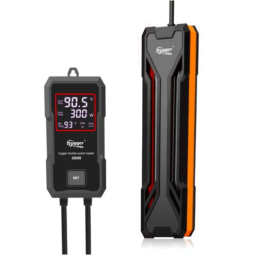 hygger Aquarium Heater 300W/500W/800W/1000W, Submersible Fish Tank Heater with Digital LED Controller and Intelligent Leaving Water Automatically Stop Heating System, for Freshwater and Saltwater