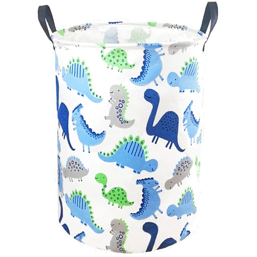 MAIZMZ Kids Hamper Storage Basket Nursery Bins Baby Gift Toy Organizer Box Laundry Basket Large Canvas Collapsible Chest for Home/Dorm/Kitchen/Pet/Closet/Shelf/Room Decor(Dinosaur)