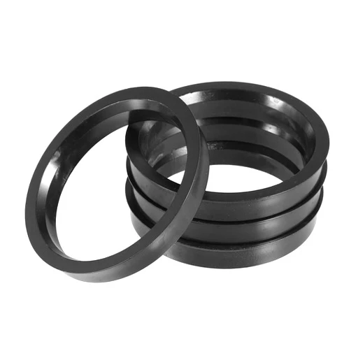 ACROPIX 70.1mm to 59.6mm Universal Car Hub Centric Rings Black - Pack of 4