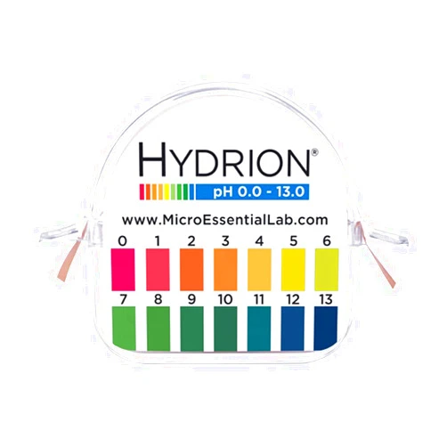 MICRO ESSENTIAL LAB INCORPORATED 193 Plastic Hydrion Insta-Chek Wide Range pH Test Paper Dispenser, 0 - 13 pH, Double Roll