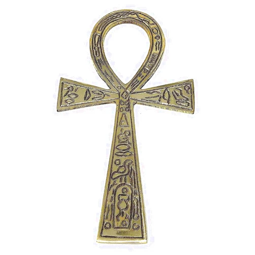 AzureGreen Brass Ankh Brass Large (3 1/2