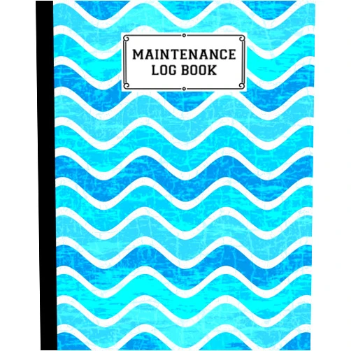 Norbert Thomas Maintenance Log Book: Blue waves Maintenance Log Book, Repairs And Maintenance Record Book for Home, Office, Construction and Other Equipments, 120 Pages, Size 8