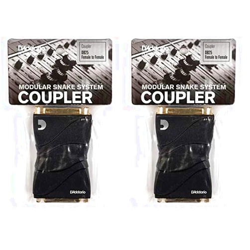 Planet Waves D'Addario Accessories Modular Snake DB25 Female Coupler (Pack of 2)