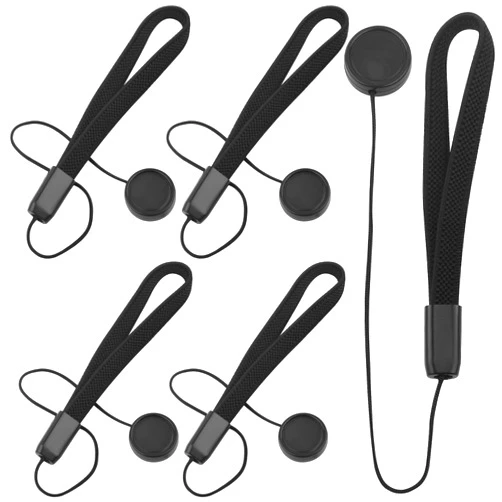 Hendevl 5 Pack Lens Cap Keeper Holders with Elastic String Anti-Loss Lens Cover Leash, Compatible with Canon Nikon Sony Fujifilm Olympus Panasonic DSLR SLR Camera Accessories for Photographers