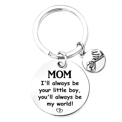 JIOMULIG Mothers Day Mom Gifts from Son Daughter - Pinky Promise Keychain for Mama Stepmom Birthday Christmas Valentines