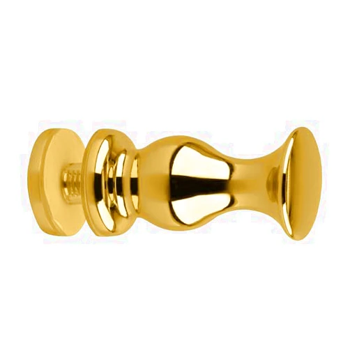 BRIXWELL K-COLSM-LB Colonial Glass Door Knob Single Mount Lifetime Brass
