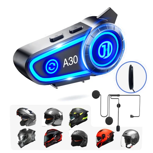 JZAQ Motorcycle Helmet Speakers Helmet Bluetooth Headset Headphone Automatic Answer Music Control,120 Hours Playing time High Sound Quality System Ultra Thin Cycling/Skiing/Riding 1200 mAh Battery