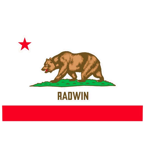 Brian Bula Radwin California Flag Sticker Decal Mega Deal 7 Stickers for this California City or Location