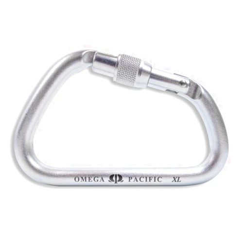 Omega Pacific XL 1/2 inch Steel D Keylock Screw-Lok - Massive 1.65″ Opening is Large Enough to Clear Standard Ladder Rungs