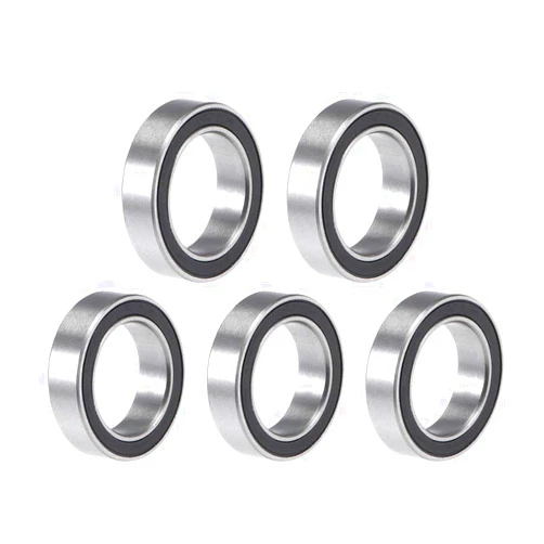 uxcell 6700-2RS Deep Groove Ball Bearing 10x15x4mm Black Sealed Chrome Steel Bearings 5pcs