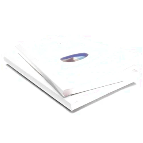 Probind Bind it: Covermate: Thermal Bind wrap around cover White Linen with frosted clear front