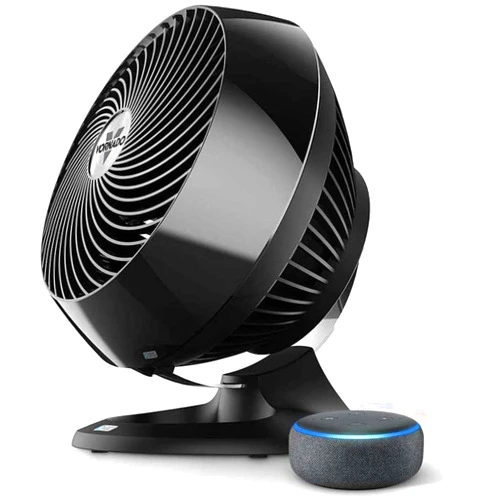 Vornado 660 AE Large Whole Room Works with Alexa Air Circulator Fan with 4 Speeds, Black, A Certified for Humans Device