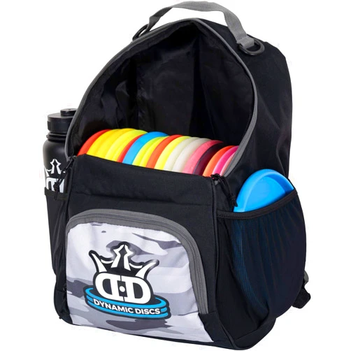 D·D DYNAMIC DISCS Dynamic Discs Cadet Disc Golf Bag - 17+ Discs Capacity - Beginner Disc Golf Accessories for Men - USA Business & Support - Includes Accessories Pouch & Water Bottle Holder - Lightweight & Durable