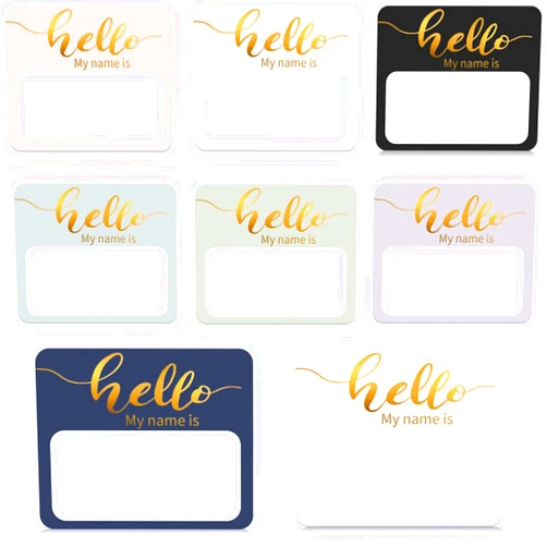 Zacool Name Tag Stickers, 120 Pcs Hello My Name is Stickers, (3