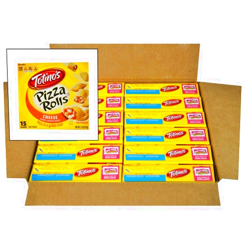 General Mills Totinos Pizza Rolls Snacks, 15 Count, Cheese, 7.5 Ounce -- 12 per case.