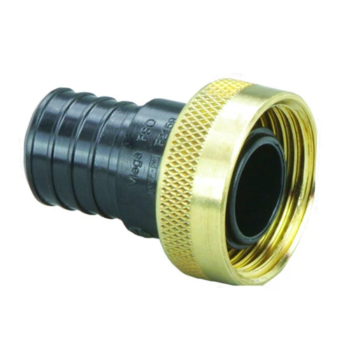 VIEGA 50141 Pureflow Zero Lead Poly Alloy Pex Crimp Supply Adapter with 3/4