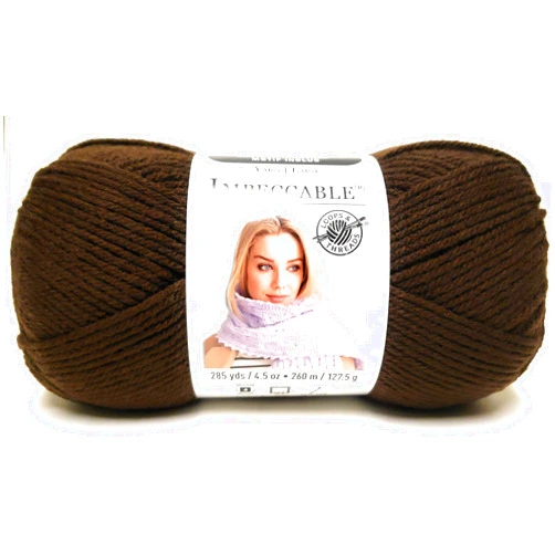 Loops & Threads Impeccable Yarn 4.5 oz. One Ball - Chocolate Brown