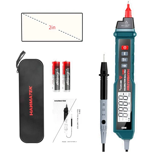 HANMATEK Pen Type Digital Multimeter, Electrical Tester with NCV,AC/DC Voltmeter Ammeter Ohmmeter, Resistance, Live Line Digital Testers with Backlit and Flashlight