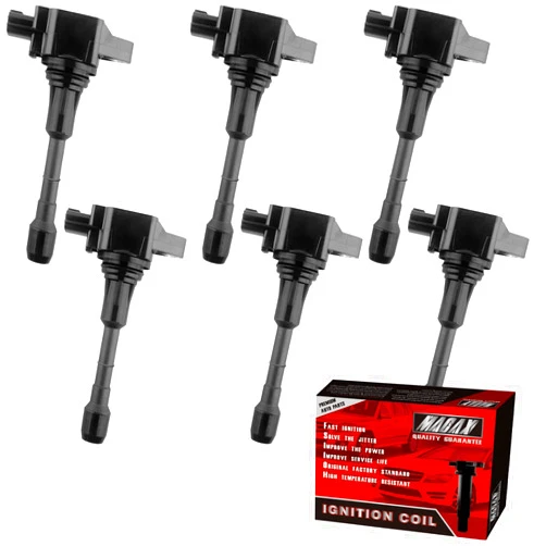 MACAX Set of 6 Ignition Coils Pack Compatible with Nissan 350Z Altima Maxima Infiniti FX35 G35 EX35 Q50 JX35 V6 3.5L FX50 5.0L G25 2.5L Replacement for 22448JA10C