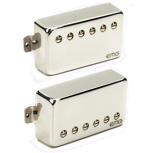 EMG REV Revelation Signature Passive Alnico 2 Humbucker Guitar Pickup Set, Chrome