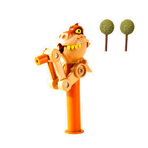 PRETTYPET Dinosaur Catnip Lollipops, Interactive Cat Toys and Teaser, Natural Treats