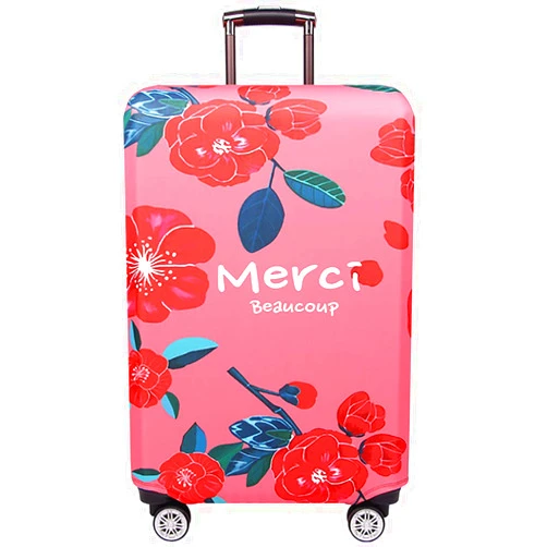 TRAVEL KIN TRAVELKIN Travel Elastic Spandex Suitcase Protector Case, 18/24/28/32 Inch Suitcase Protective Cover, Thickened and Washable Luggage Cover (L(25