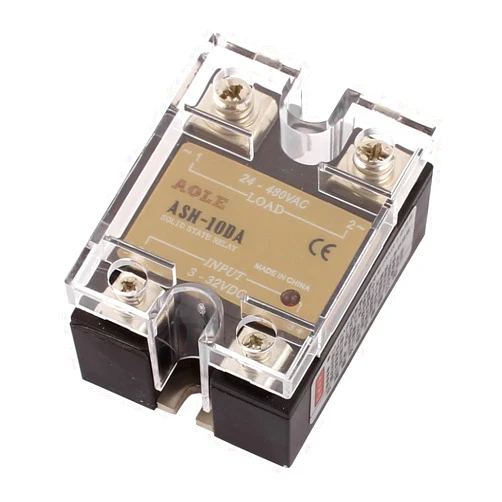 uxcell ASH-10DA 4-32VDC to 24-480VAC 10A Single Phase Solid State Relay DC to AC Relay