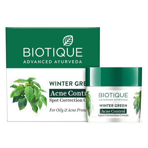 Biotique Bio Winter Green Spot correcting Anti-Acne Cream, 15 gm