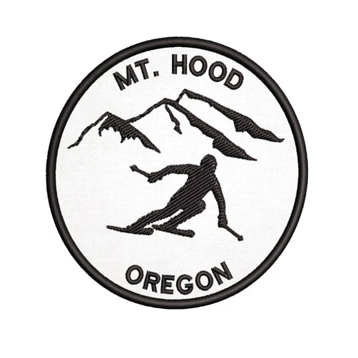 Appalachian Spirit MT Hood, Oregon Skier Embroidered Premium Patch DIY Iron-on or Sew-on Decorative Badge Emblem Vacation Souvenir Travel Gear Clothes Appliques Wildlife Explore Nature