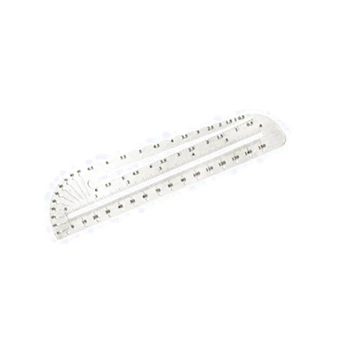 NIHUIFA Marking Metal Stainless Ruler Carpenter Measuring Tool Digital Drawing for Office School Building Formwork Stainless Ruler 12 Inch Stainless Ruler 24 Inch Radius Diameter Gauges R Ruler 3ft